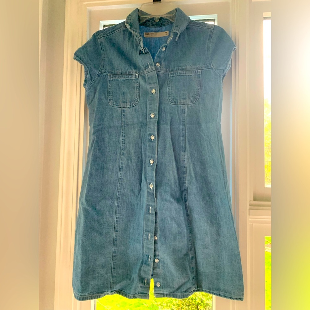 Maternity Jean shirt dress